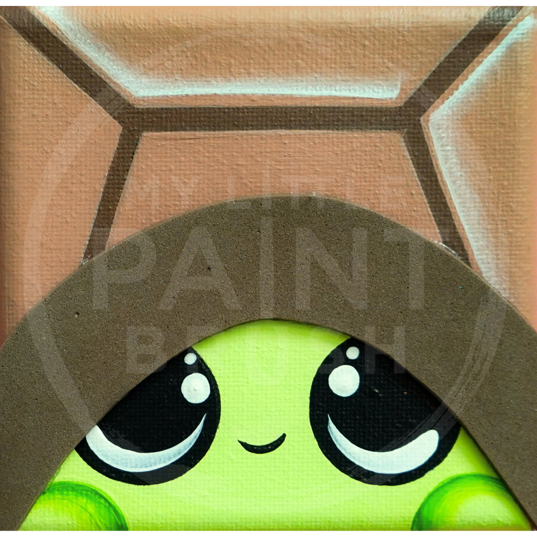 TM PAINT ミニキャンバス2点セット Turtle Acrylic Paint Art Kit On Mini Canvas – My Little Paintbrush