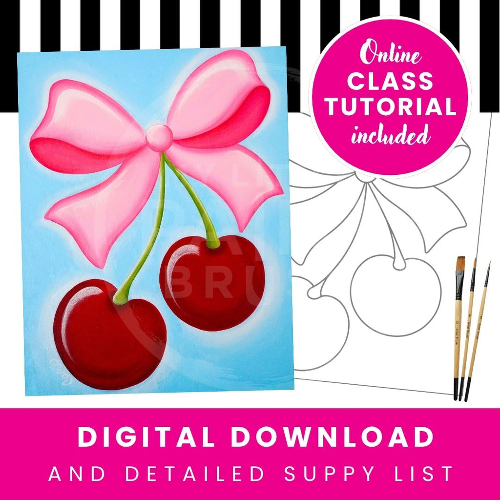 Cherries Template – My Little Paintbrush