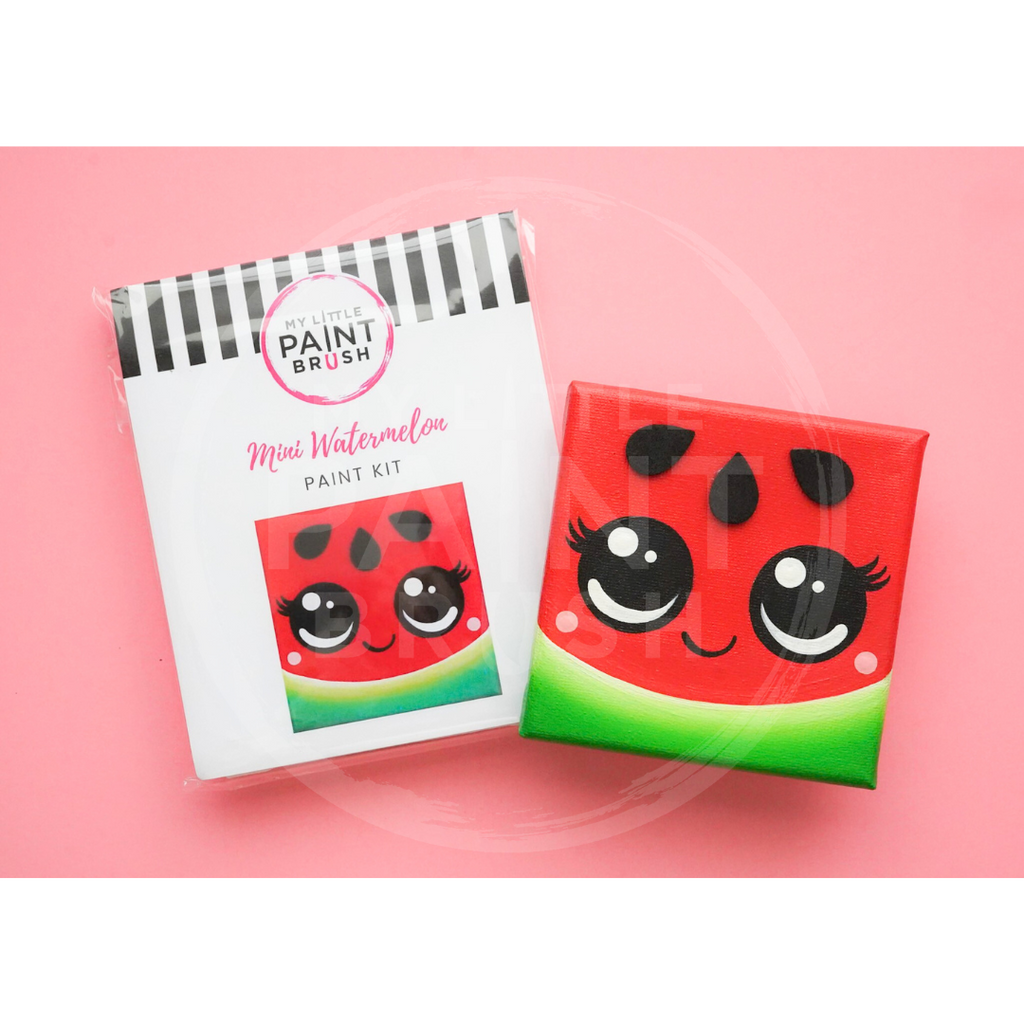 TM PAINT ミニキャンバス2点セット Watermelon Acrylic Paint Art Kit On Mini Canvas – My Little Paintbrush