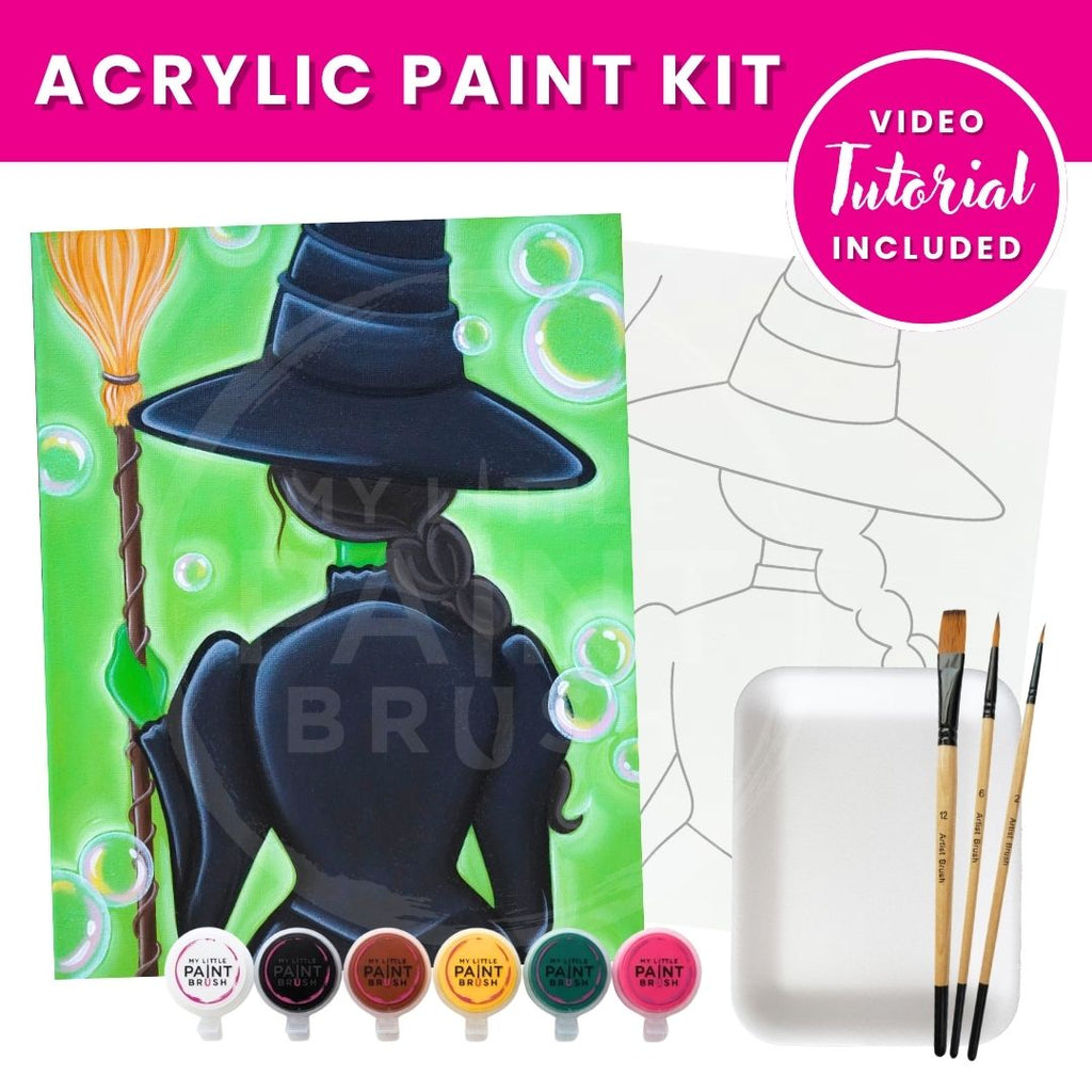 Wicked Acrylic Paint Art Kit On Canvas For Beginners – My Little